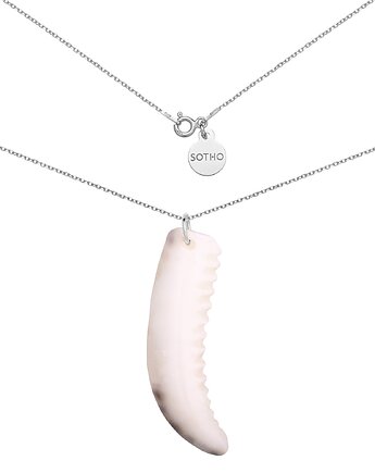 Srebrny naszyjnik z kłem rekina, SOTHO