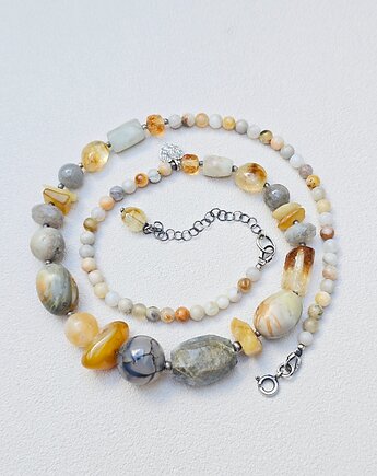 Stopniowany Naszyjnik Dziki Miód Srebro, ILEA