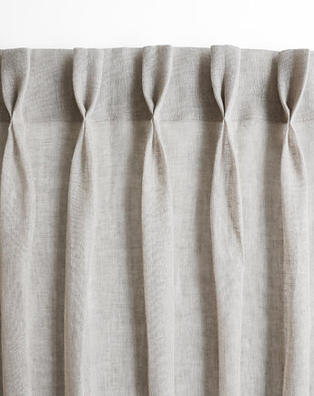 Zasłona na fleksach MUŚLIN NATURAL, so linen!