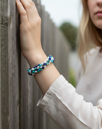 Blue Bransoletka lniana, galeria nuit