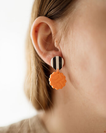 Wiszące kolczyki z fakturą, Dwie Gliny