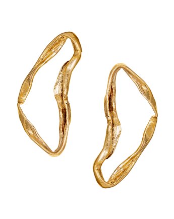Mosiężne kolczyki Odbicie, MaMjewellery