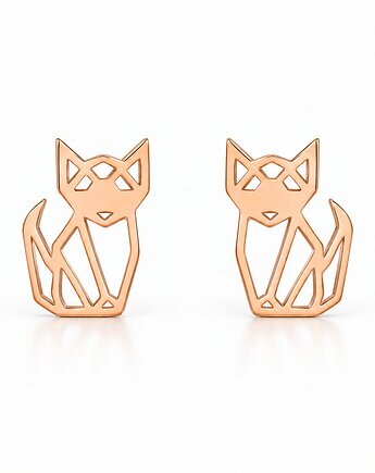 Kolczyki LISY- różowe złoto 18K, ISSI Jewelry