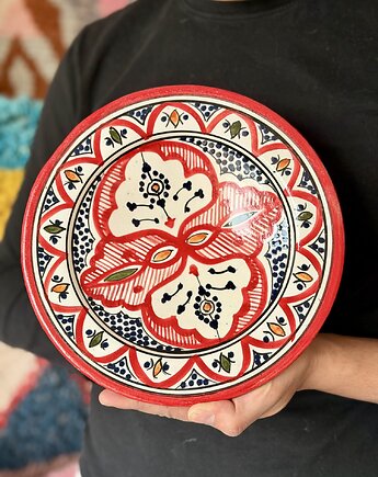 Talerz ceramiczny Maroko, ręcznie tworzony, SAFI ORIENT
