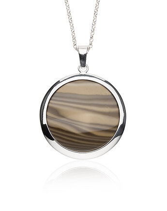 Naszyjnik-zawieszka z Krzemieniem pasiastym - Polski diament, Ade Art