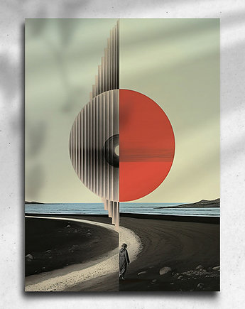 Plakat / Surrealistyczny Kolaż / Morze, balance