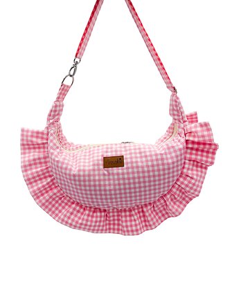 Torebka pieróg "Różowa kratka", MUSHI
