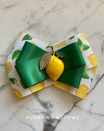 Brosza z Cytryną Kolekcja Limitowana  FRUIT Nowość, Pudrowy Różowy