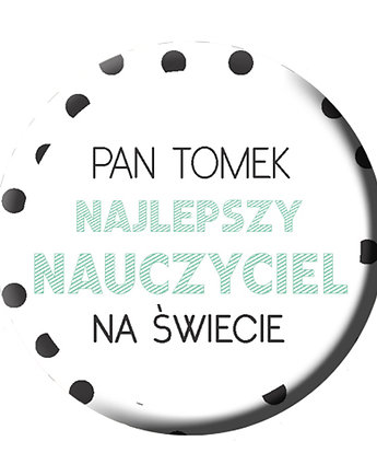 Magnes dla Nauczyciela personalizowany z imieniem, Sowia Aleja