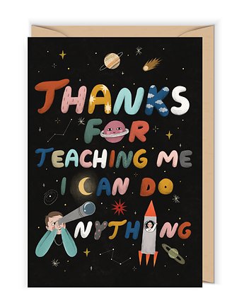 Kartka na Dzień Nauczyciela Do anything, OKAZJE - Prezent na Komunie