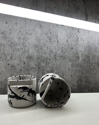 Kubek #09 /white and black,250ml/ z serii Architecture, Handverk