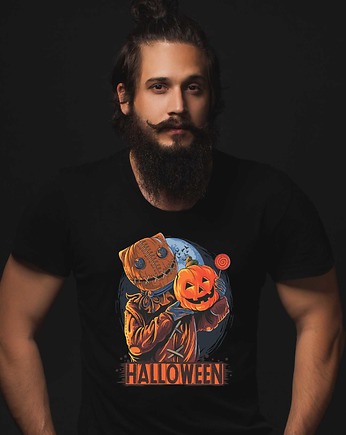 Koszulka organiczna z nadrukiem Halloween Bear, ART ORGANIC