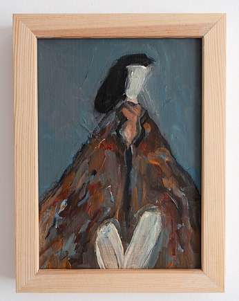 ORYGINAŁ. Obraz w ramce Kobieta 21 x 15 cm, Gosia Sendlewska