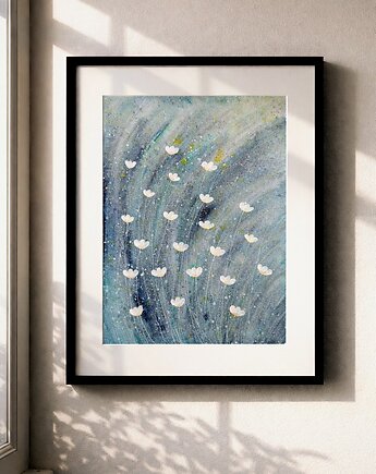 Oryginalna akwarela. Łąka 30x40cm, Malgorzata Domanska