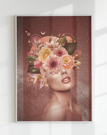 Plakat ZORZA (kolaż), Agnieszka Osiecka RYSUJĘ BO SIĘ NUDZĘ