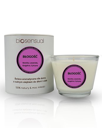 Świeca do masażu i aromaterapii BŁOGOŚĆ 80g, Biosensual
