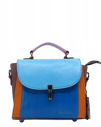 Torebka damska do ręki elegancka skórzana, pasek, handmade upcycling OLIVKA, Olivka Warsaw