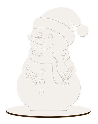 Zestaw 10SZT Ozdoby Świąteczna Białe do Stroika Kolorowanki Decoupage DIY, smxdsgn