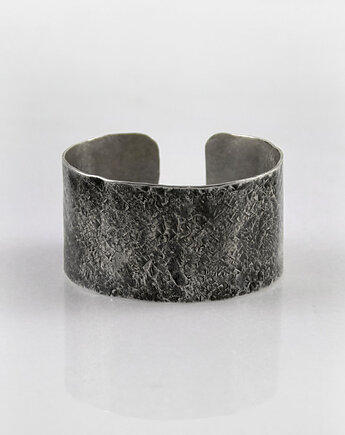 Kamień - srebrna bransoleta - różne rozmiary, Caltha