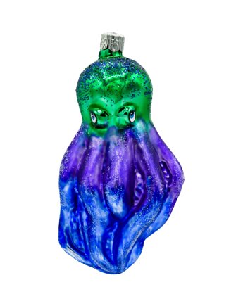 Bombka choinkowa: Ośmiornica z głębin: niebieska, Syn Bombkarza