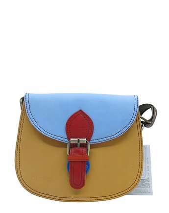 Damska listonoszka skórzana ze skrawków elegancka poręczna eko OLIVKA, Olivka Warsaw