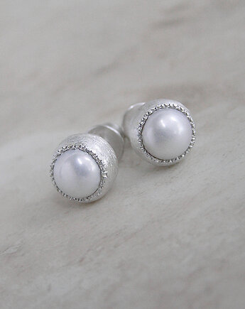 Kolczyki z perłami, srebro, Pastelove Jewelry