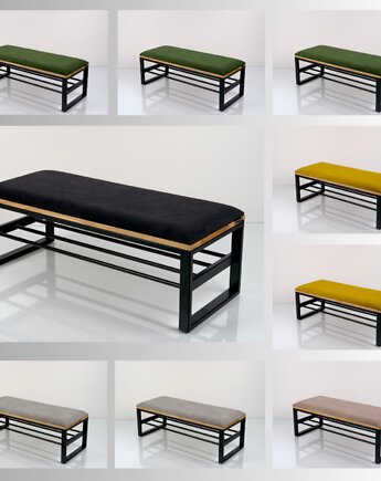 Ławka Tapicerowana Industrialna Kolory Rozmiary LGM-516, EMRA WOOD DESIGN