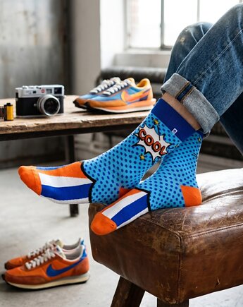 Kolorowe Skarpetki z napisem Cool, 4LCK