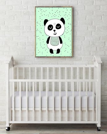Panda w kropeczkach - różne kolory, sielankowo