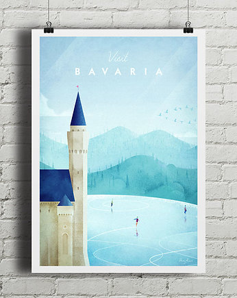 Bawaria - vintage plakat, minimalmill
