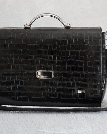 TOREBKA DAMSKA Kufer wzór krokodyl ,OfficeBag, MerloBag