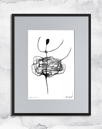 Oprawiona grafika - tancerka - nr 89, Maja Gajewska
