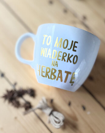 To moje wiaderko na herbatę Litrowy kubek, ONE MUG A DAY