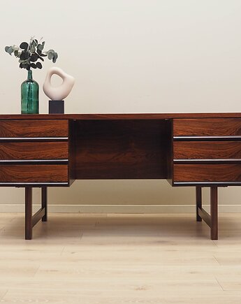Biurko palisandrowe, duński design, lata 70, produkcja: Dania, Przetwory design