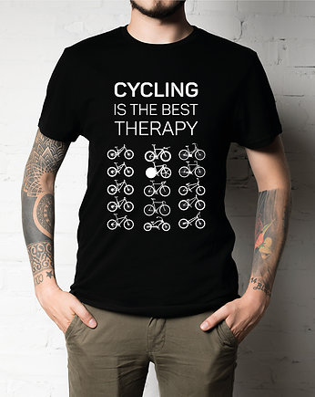Koszulka T-SHIRT. Cycling is the best therapy, studioixi
