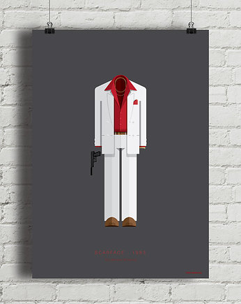 Plakat Scarface - Człowiek z blizną, minimalmill