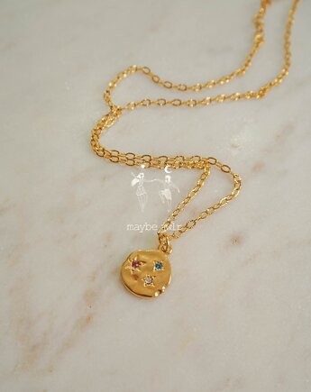 Łańcuszek złoty medalik z motywem gwiazd, Maybe Jwlr