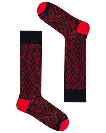 Wełniane skarpetki merino - Wełniana 60m1 (red)