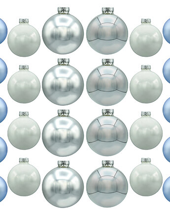 Bombki okrągłe: biało-niebieski duży zestaw, Syn Bombkarza