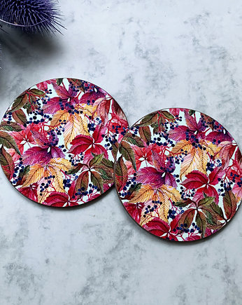 Podkładki pod kubek- Winobluszcz, BOSKE