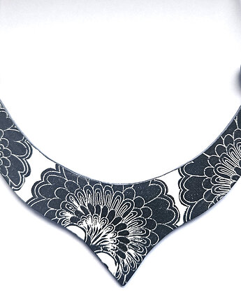 Naszyjnik Czarne kwiaty, inka76