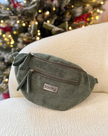 Sztruksowa nerka fall khaki, sacky bag