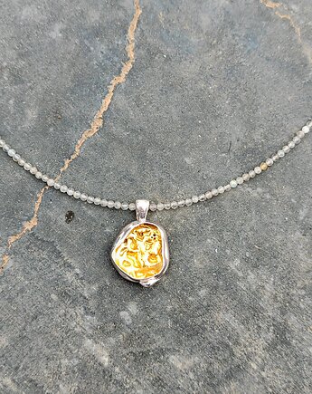 Naszyjnik z labradorytem Hush, Agata Blaszkowska Jewelry