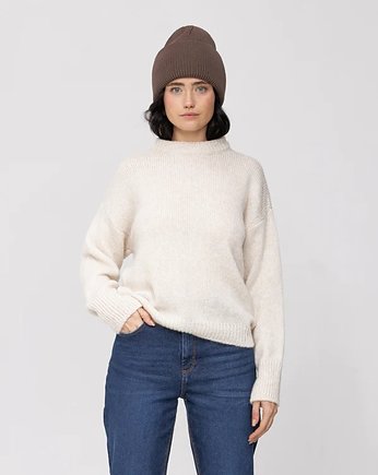 WEŁNIANY SWETER FLORENCE milky, Patchouli