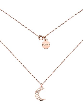 Naszyjnik z różowego złota z półksiężycem, SOTHO