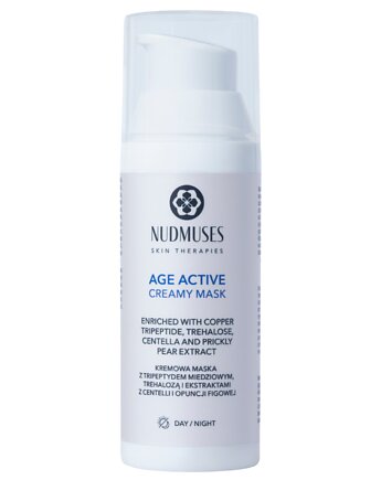 Maska z tripeptydem miedziowym i centellą - Age Active Creamy Mask, 50 ml, NUDMUSES