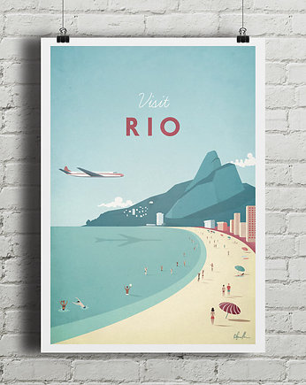 Rio de Janiero - vintage plakat, minimalmill