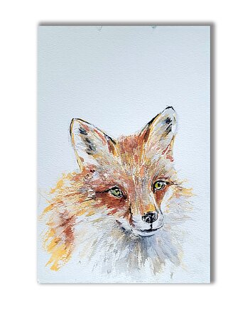 Obraz ręcznie malowany "Lisek", Galeria Alma