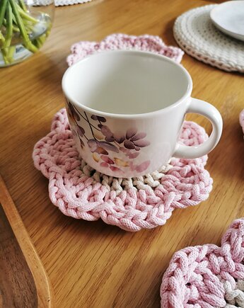 Podkładka pod kubek kwiatek, Lana Design