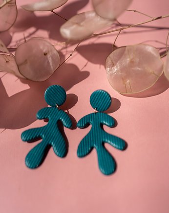 Wiszące kolczyki Henri Matisse szmaragdowe, Dwie Gliny